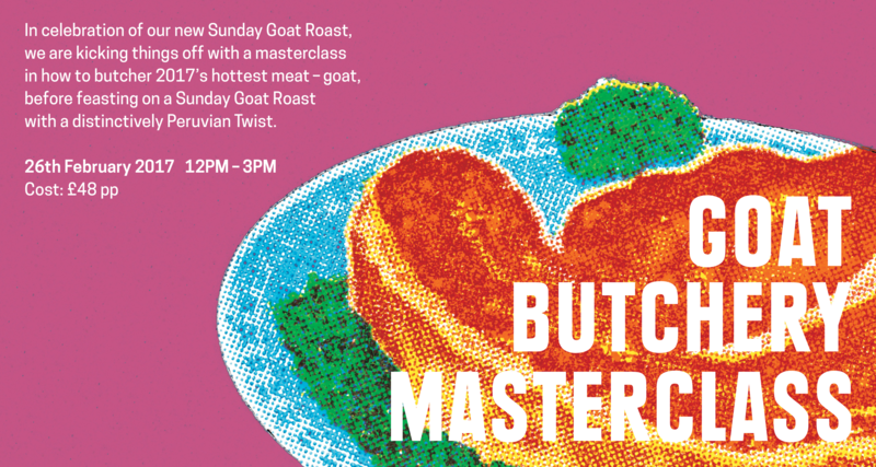 Goat Butchery Masterclass and Sunday Goat Roast